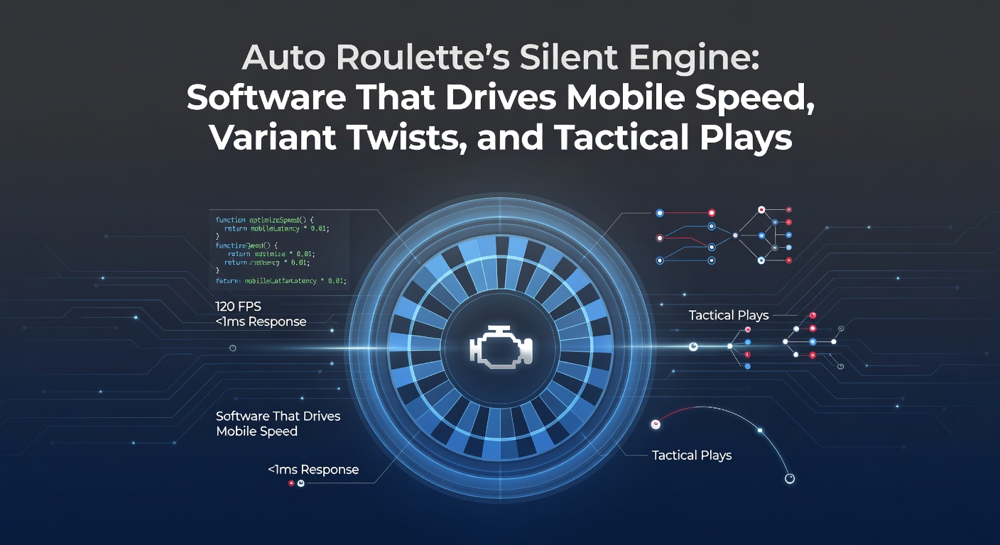 Digitale Darstellung eines automatisierten Roulette-Rads mit softwaregesteuerten Elementen und mobilen Interfaces