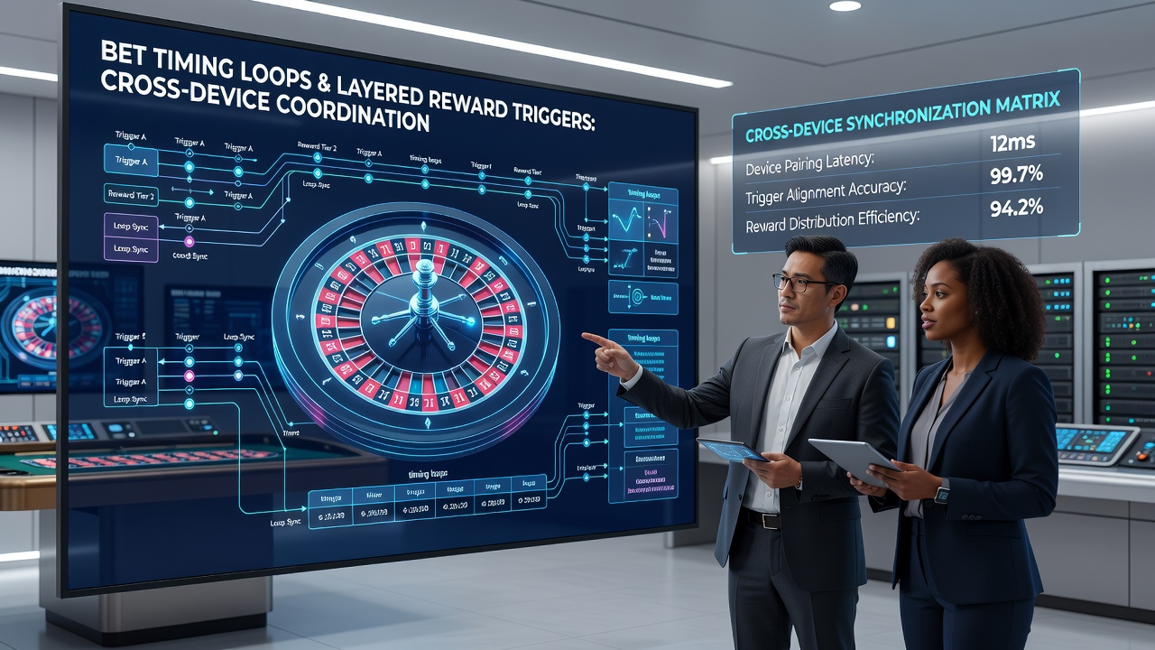 Darstellung von Cross-Device-Synchronisation in Roulette-Setups