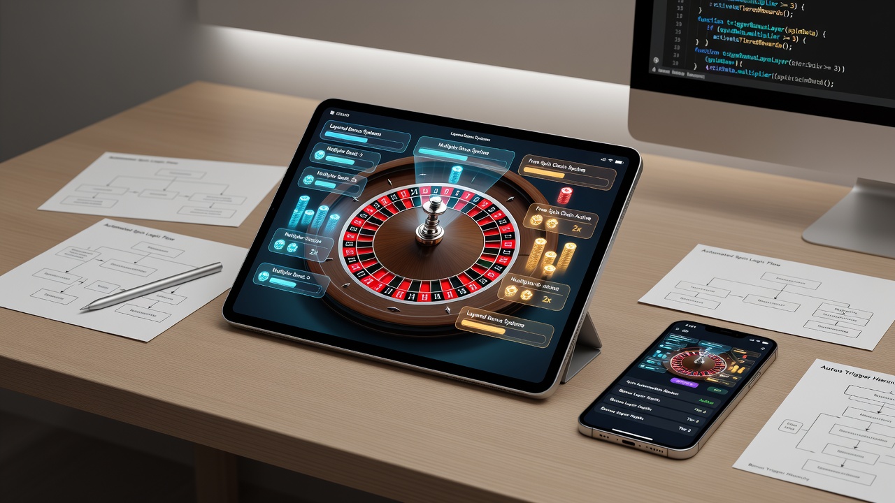Synchronisation von Bonus-Schichten und automatisierten Spins auf Tablets und Smartphones