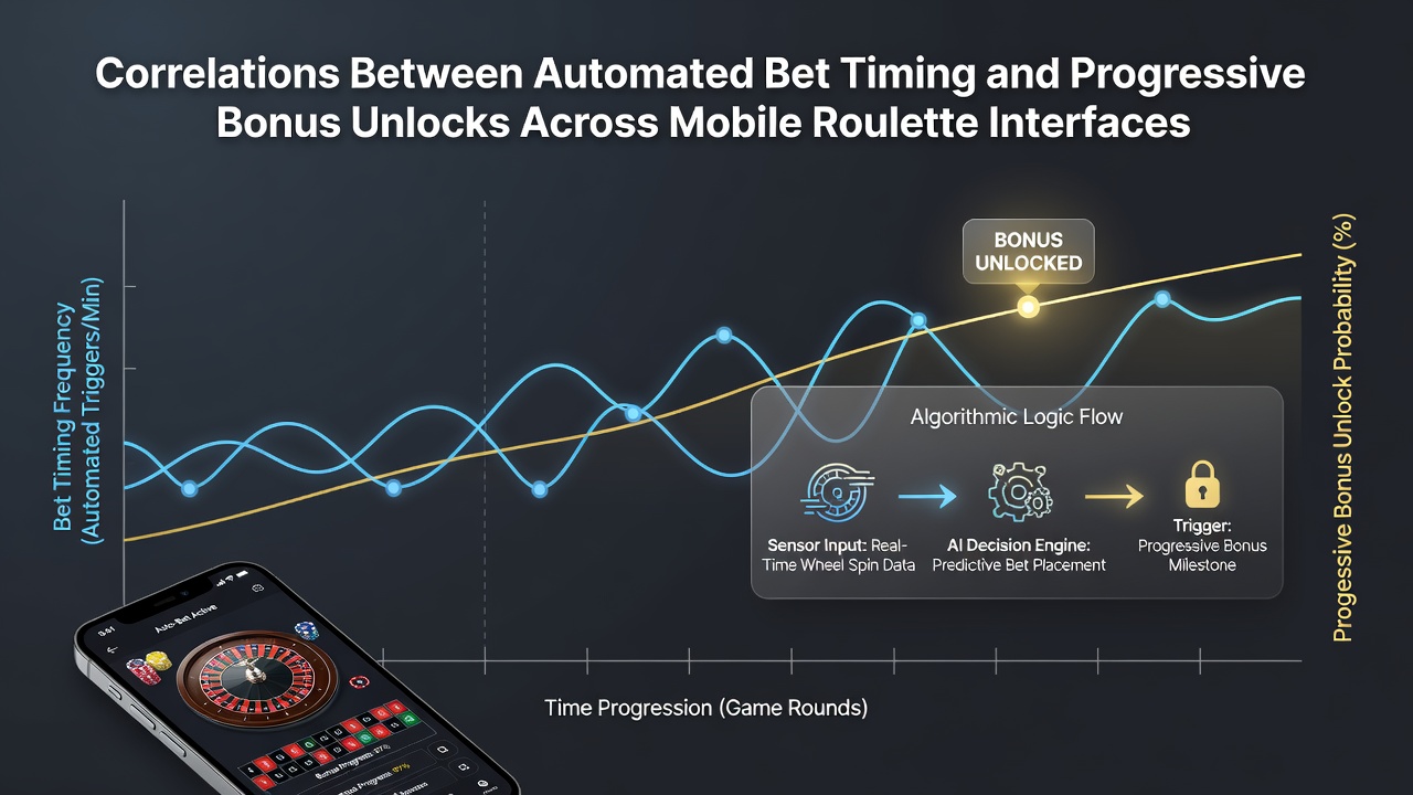 Visualisierung von Korrelationsdaten zwischen Timing-Intervallen und Bonus-Freischaltungen auf mehreren mobilen Geräten