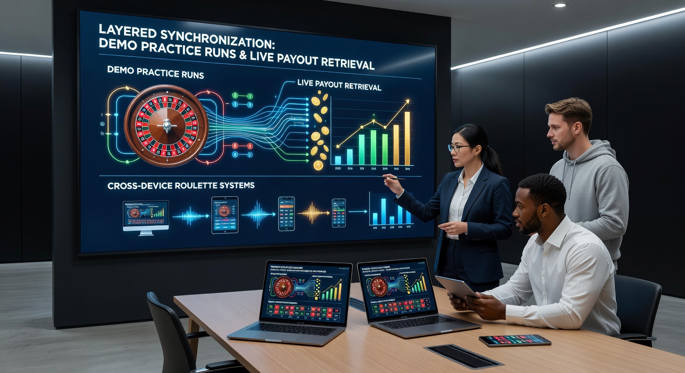 Beispiel für die Synchronisation von Roulette-Datenströmen über Smartphone, Tablet und Desktop