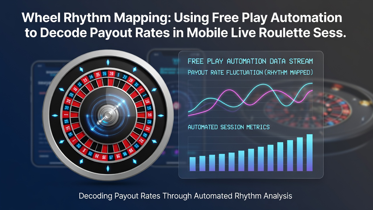 Mobile Live-Roulette-Session mit automatisierter Datenaufzeichnung und Rhythmus-Analyse-Diagramm auf dem Bildschirm